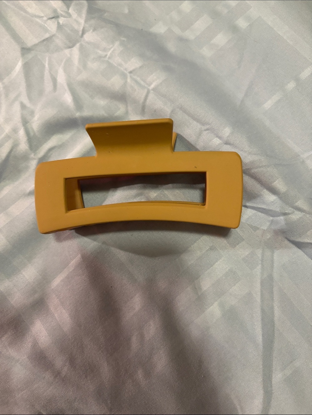 Matte light brown Rectangle Hair Clip